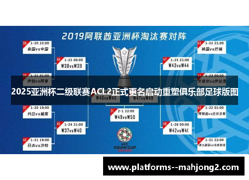 2025亚洲杯二级联赛ACL2正式更名启动重塑俱乐部足球版图